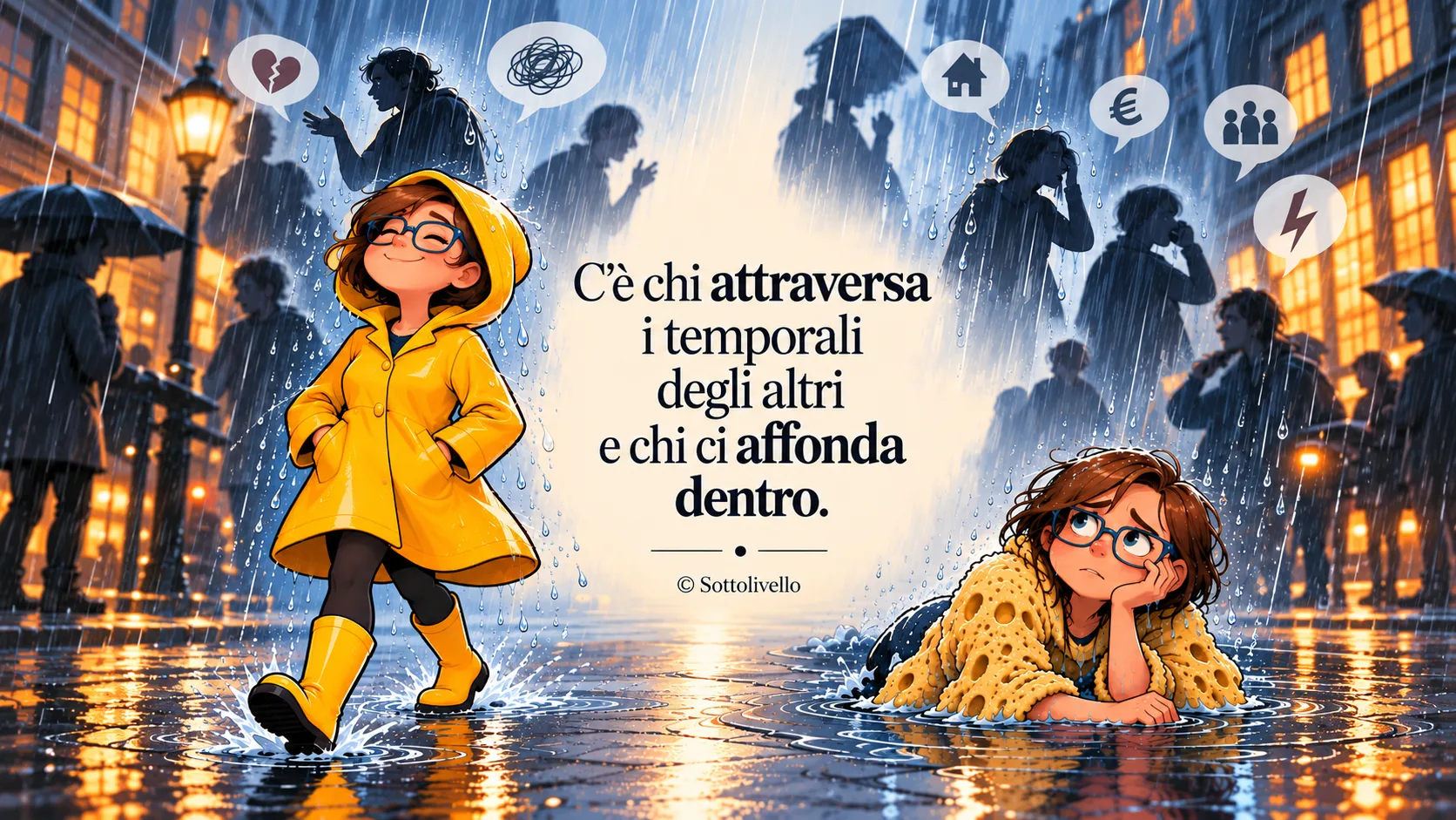 L'impermeabile e la spugna